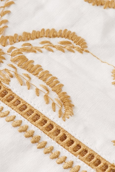 STARFISH EMBROIDERED HIGH-RISE LINEN SHORT STARFISH EMBROIDE 7