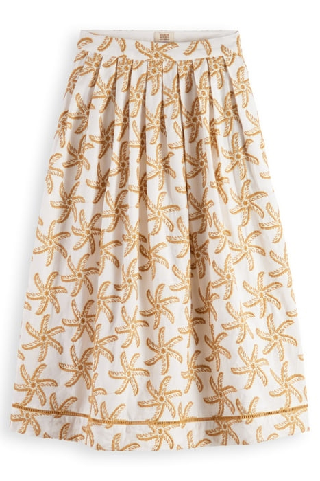 EMBROIDERED MAXI SKIRT STARFISH EMBROIDERY 1