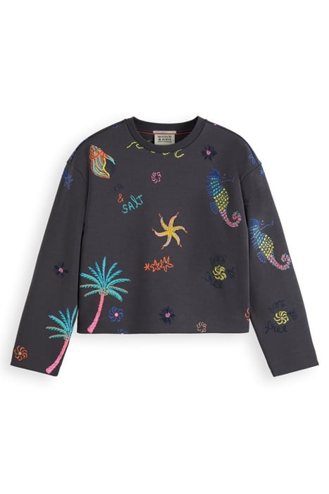 BOXY FIT EMBROIDERED SWEATSHIRT ANTRA 4