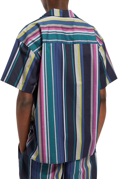 MULTICOLOUR STRIPED FINE COTTO BLACK MULTI STRIPE 2