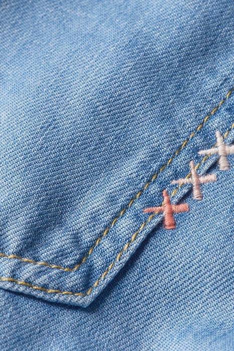 THE DAZE PAPER BAG WIDE LEG PANT — SEA SHELLS 3