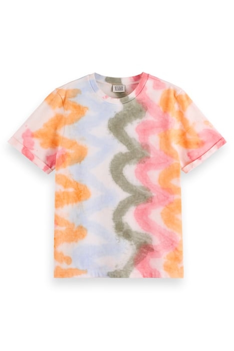 REGULAR FIT TIE DYE T-SHIRT SPIRAL DYE 1