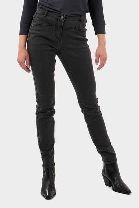 TROUSER WOVEN LONG 24001833 ALMOST BLACK 1