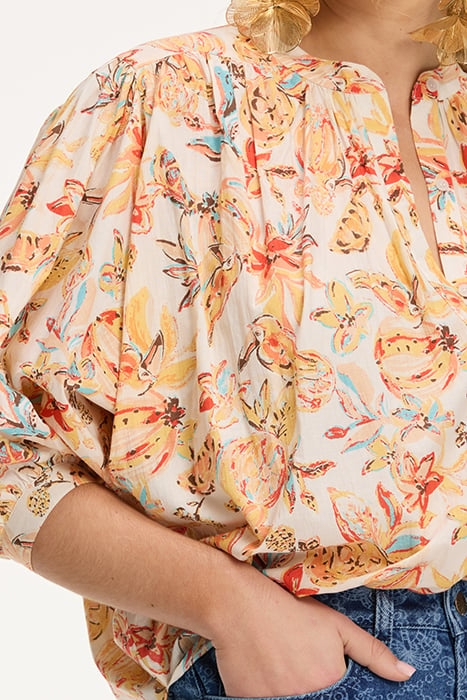 EVELYN BLOUSE FRUITY BLUES ORANGE FRUITY BLUES 8