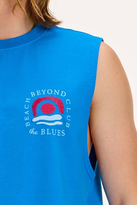 BEYOND THE BLUES SLEEVELESS T-SHIRT SKYDIVE BLUE 7
