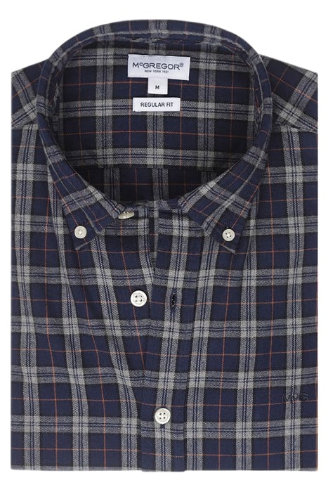 CLASSIC Y/D CHECK SHIRT NAVY 3
