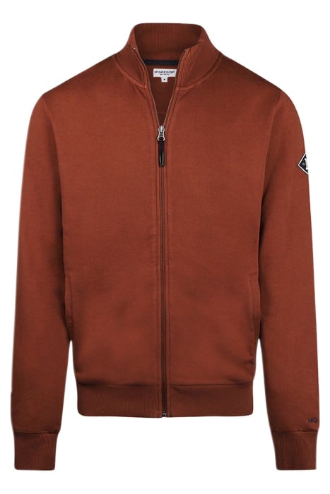 ZIP THRU SWEATSHIRT CHESNUT 1