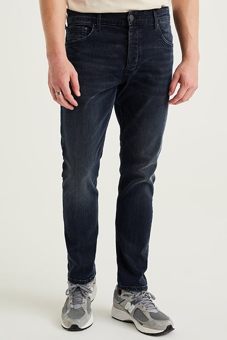 5-POCKET MID WAIST DARK BLUE 1
