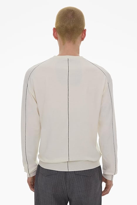 FINE GAUGE CREW VISCOSE, THERMOPLASTIC PO IVORY 2