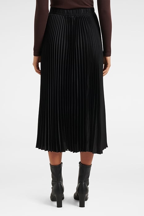 ESTER SATIN PLEATED SKIRT BLACK 2
