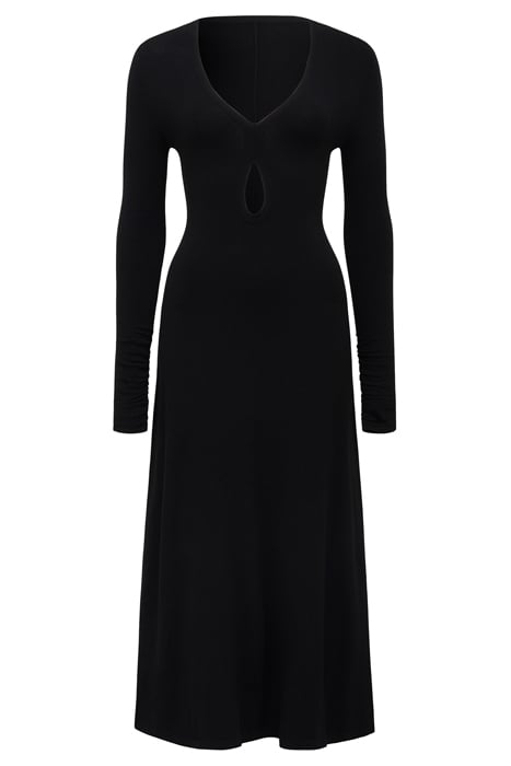 MADELYN TEAR DROP CUT OUT DRESS BLACK 3