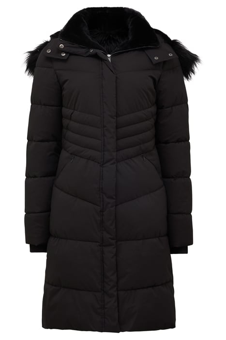 GRACE LONGLINE PUFFER COAT BLACK 4