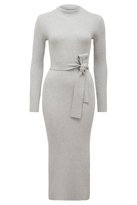 LILY RIB COLUMN KNIT DRESS GREY 3