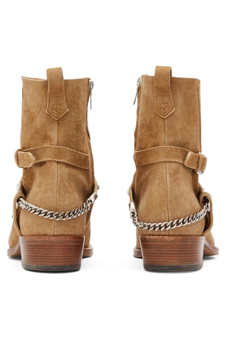 LUDLOW DOUBLE BELT ZIP BOOT TAN 3