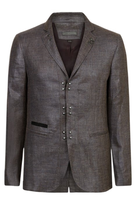 SLIM FIT NOTCH LAPEL JACKET WITH H B CLO DRY FIG 1