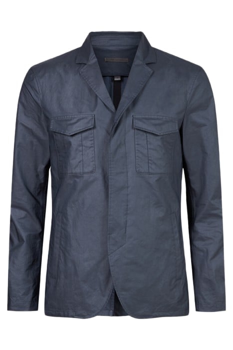 SLIM FIT CONCEALED PLACKET JACKET WITH P NIGHT SKY 1