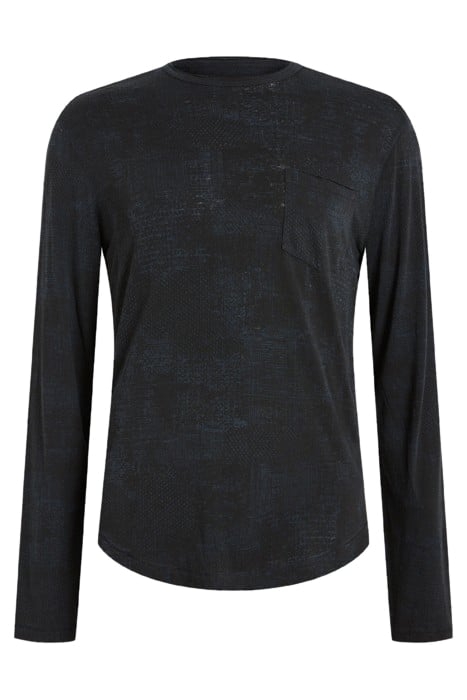 ATKINS LS CHIPPED WALL PRINTED BURNOUT C OFFICER BLUE 1