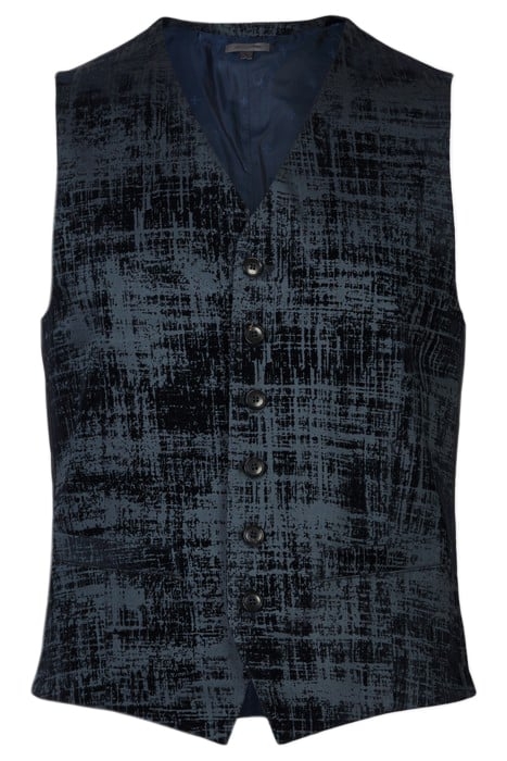 WOOSTER VEST FRONT BODY DARTS VEST WITH NAVY 1