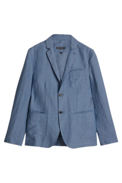 SLIM FIT NOTCH LAPEL JACKET WITH UNLINED DUTCH BLUE 2
