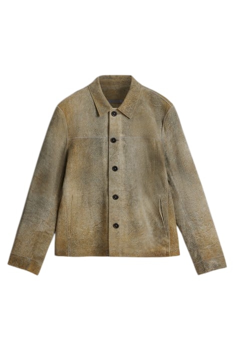 UNLINED BTN CLOSURE JACKET WITH SEAMING DESERT 2