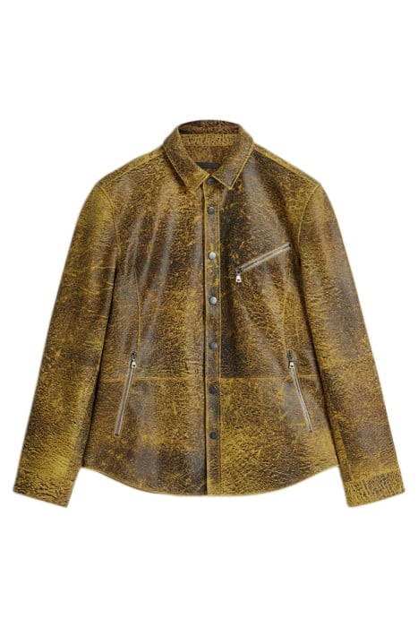 SHIRT JACKET WITH SNAP CLOSURE ZIP POC CITRON 2