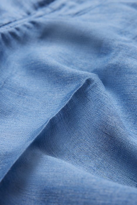 STRAIGHT FIT PANTS WITH DENIM BACK POCKE DUTCH BLUE 3