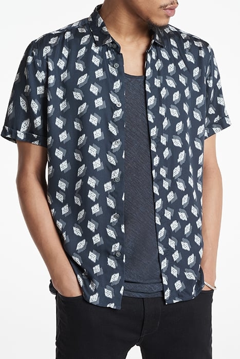 LOREN SLIM FIT SS SPORT SHIRT CONCEALED BLACK 1