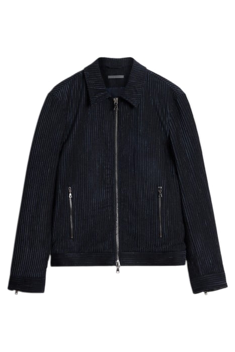 SLIM FIT ZIP FRONT JACKET WITH ZIP HIP P NAVY 2