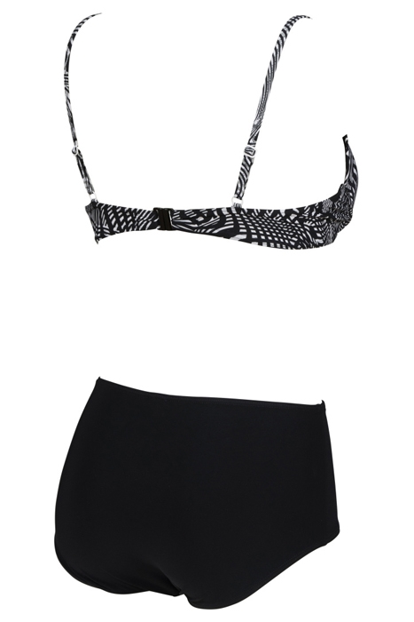 W CLARA TWO PIECES C-CUP BLACK MULTI-BLACK 4