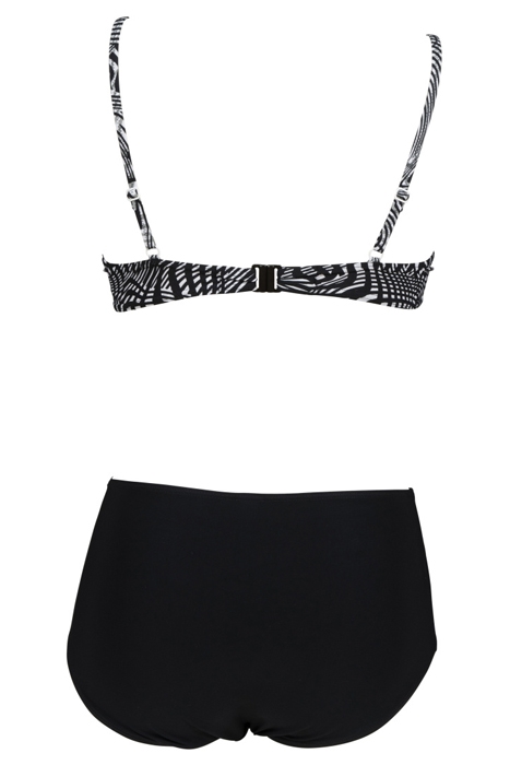 W CLARA TWO PIECES C-CUP BLACK MULTI-BLACK 2