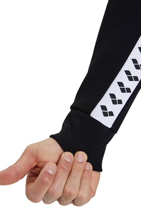 ARENA ICONS HOODED SWEAT SOLID BLACK-WHITE-BLACK 8