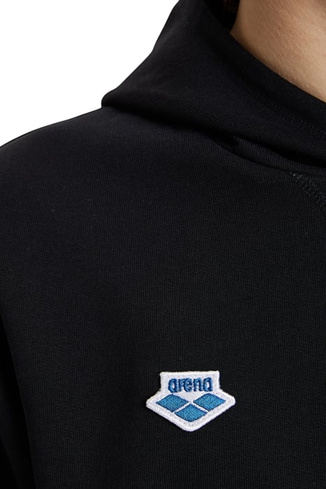 ARENA ICONS HOODED SWEAT SOLID BLACK-WHITE-BLACK 7