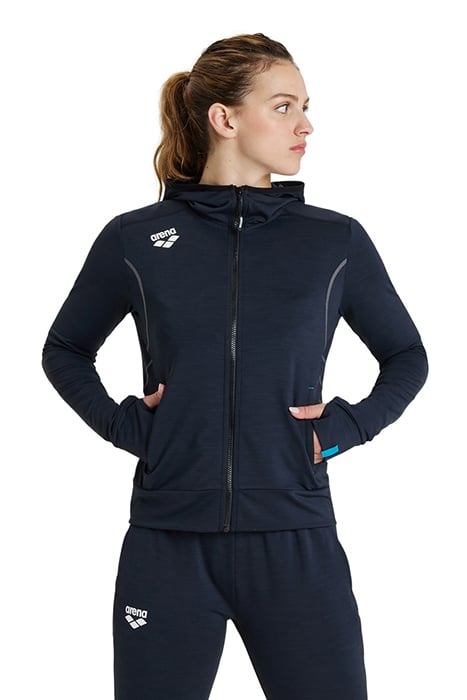 WOMEN'S HOODED JACKET SPACER BLACK 1