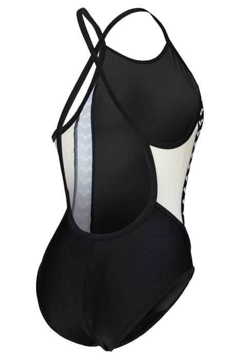 WOMEN'S ARENA ICONS SWIMSUIT FAST BACK P ASPHALT-BLACK-WHITE 7