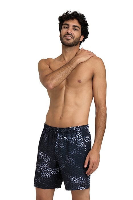 MEN'S ARENA EVO BEACH BOXER AO BLACK-GREY MULTI 1