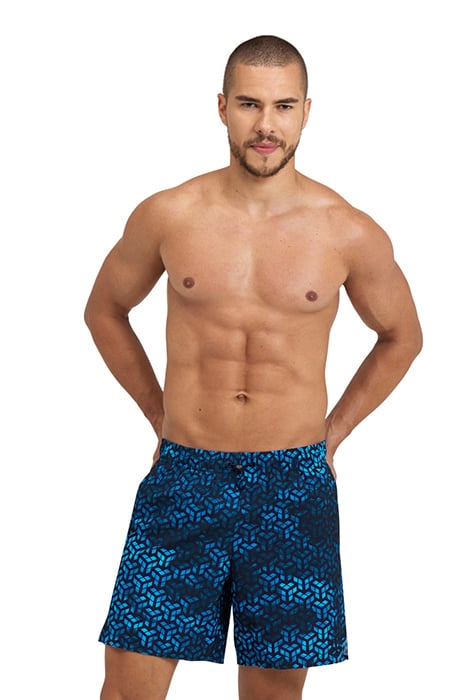 MEN'S ARENA EVO BEACH BOXER AO BLACK-TURQUOISE MULTI 1