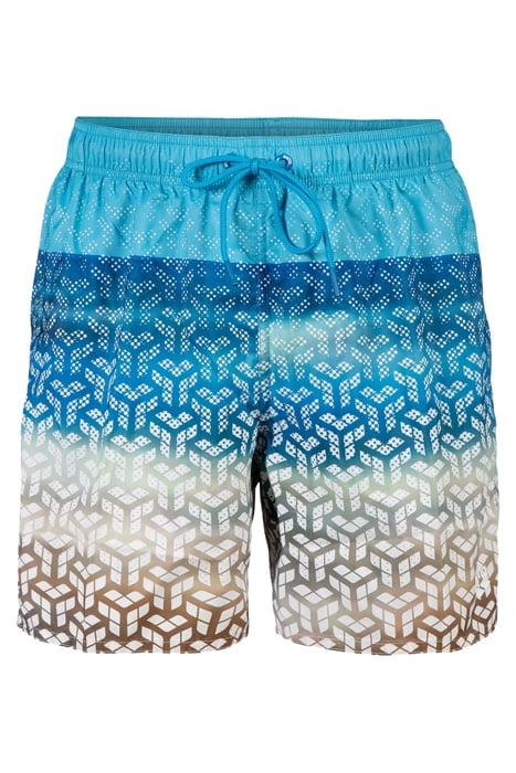 MEN'S BEACH BOXER PLACED SAND&SEA TURQUOISE 4