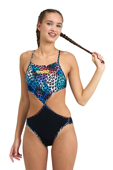 WOMEN'S RULE BREAKER SWIMSUIT TWIST'N'MI BLACK-MULTI-MULTI 4