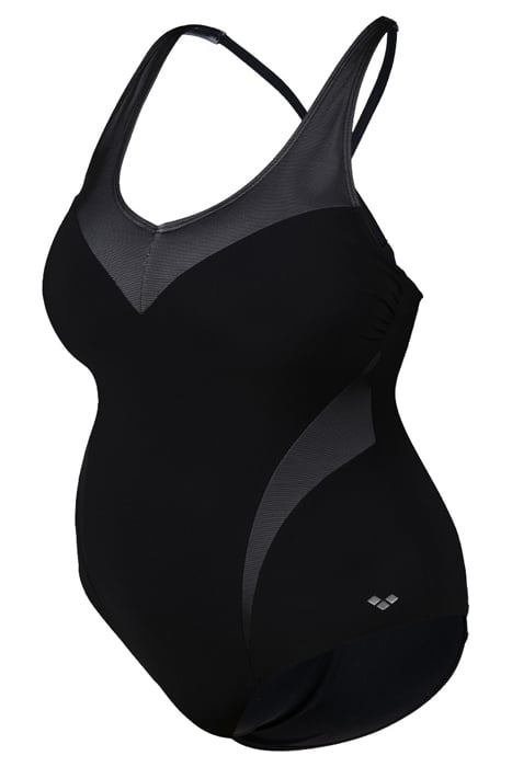 W ISABEL LIGHT CROSS BACK ONE PIECE PLUS BLACK-WHITE 5