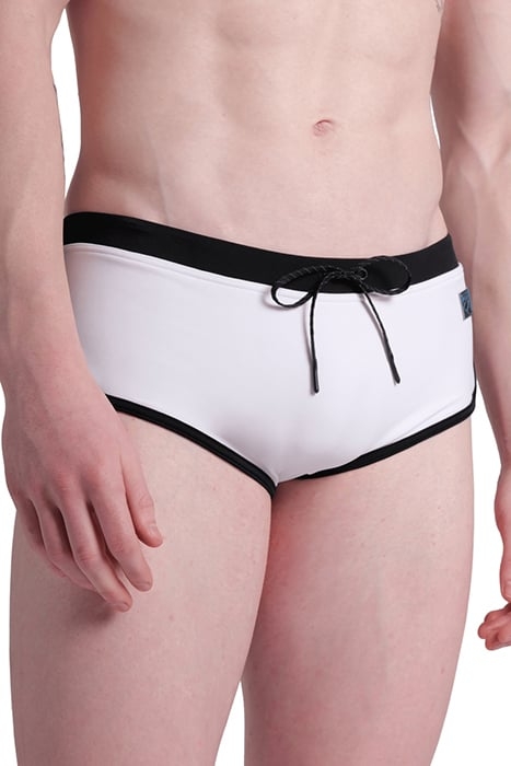MEN'S ARENA CLASSIC SWIM LOW WAIST SHORT WHITE-BLACK 4