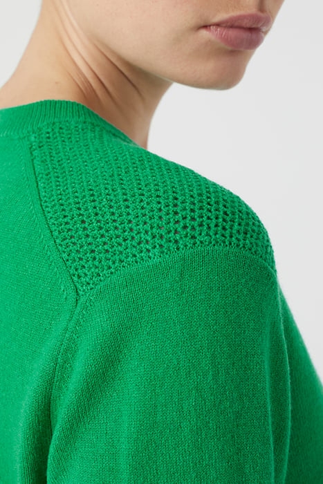 CREW NECK LONG SLEEVE GREEN PATINA 5