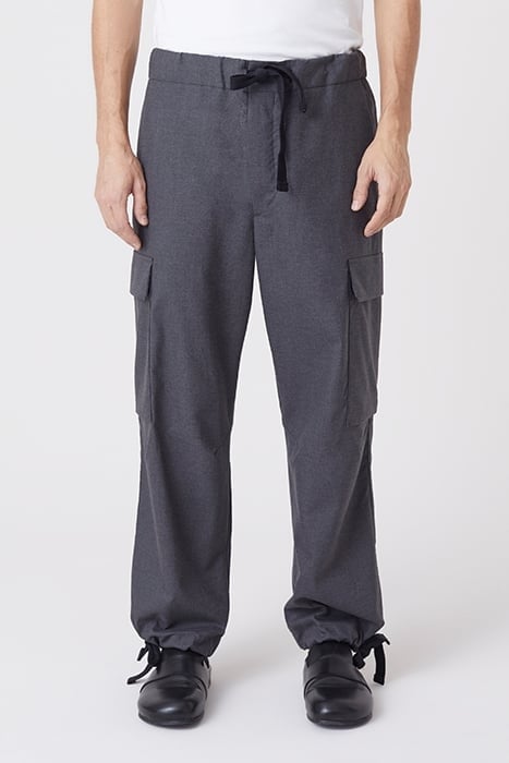 FREEPORT WIDE PANTS DARK GREY MELANGE 1