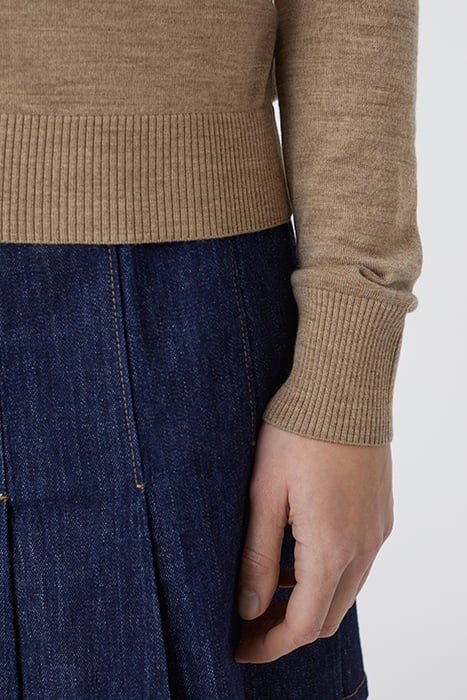 V NECK LONG SLEEVES BROWN SUGAR 5