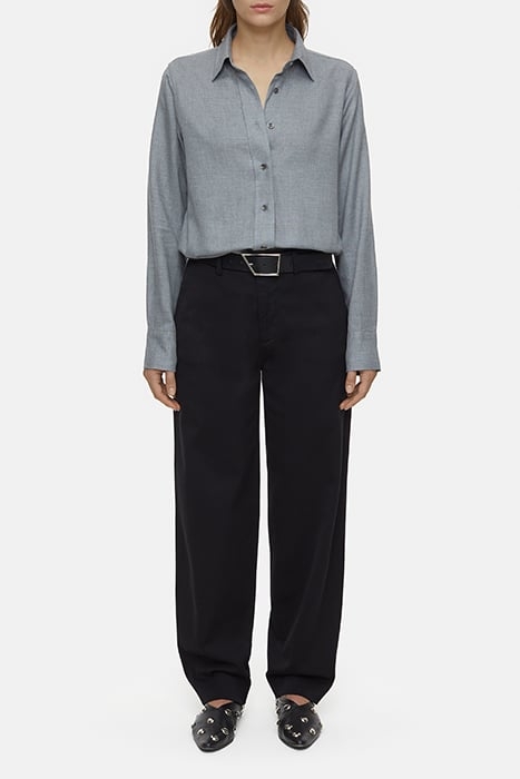 STRAIGHT FITTED SHIRT DARK GREY MELANGE 3