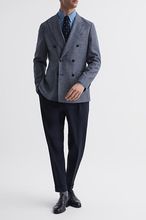 MONUMENT-DB DOUBLE BREASTED COAT BLUE 3