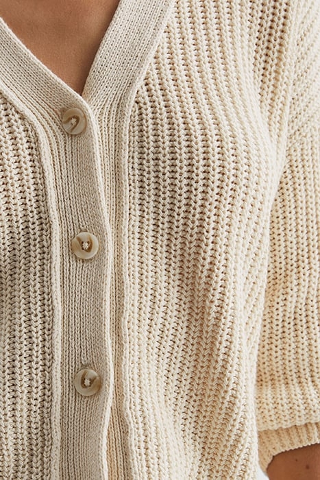 ADEENA-CHUNKY CARDIGAN NEUTRAL 5