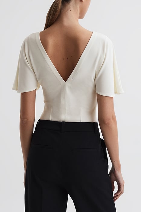 CONNIE-FLOWY BLOUSE IVORY 2