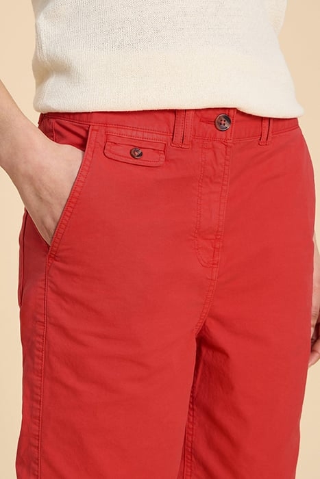 HAYLEY CHINO SHORTS BRIGHT RED 3