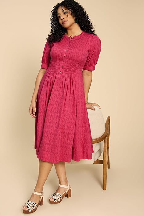 CELESTE MINI DRESS BRIGHT PINK 1