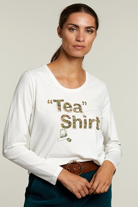 ECRU CREW NECK T-SHIRT 1